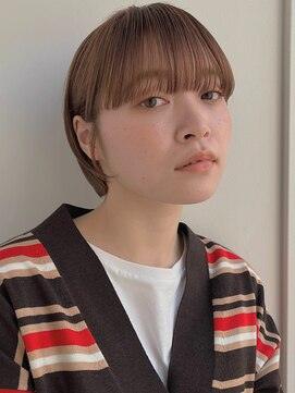 ガーデン 銀座(GARDEN) 耳かけボブ/ワイドバング/ミニボブ/イメチェン/ベージュ