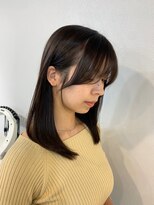 【sakura】お顔まわりカット×オリーブグレージュ