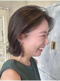 上乃裏タッセルボブ丸みショート黒髪ショートベリーショート韓国