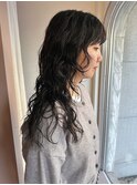 ロングのゆったりウルフパーマ＊