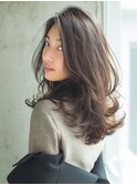 ショコラブラウン×ナチュラルロング
