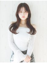 ホヌア(hoNua.)&nbsp;韓国風 ロング レッドブラウン レイヤー 20代 30代