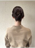 シニヨン ヘアセット