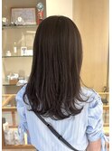 レイヤー×ワンカールパーマでふんわり可愛いスタイル