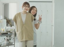 話しやすく優しくてオシャレなスタッフ達と可愛いを共感しながら、ヘアスタイルを一緒に相談しながら。。