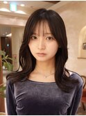 #セミロング・ニュアンスパーマ・ゆるめ・ルーズパーマ・銀座