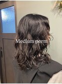 ミディアムパーマ/ミディアムレイヤー/パーマ