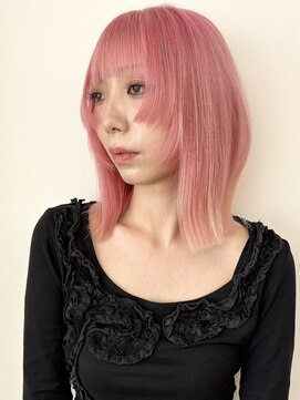 モリオフロムロンドン 松戸店(Morio from London) 【モリオ松戸 石山】ハイトーンピンクダブルライン切りっぱなし