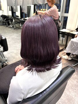 ケンジ ツルヤチョウ(KENJE tsuruyacho) ピンクラベンダー／ケアブリーチ／暖色カラー／ダブルカラー