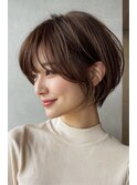 抜け感ショート×ラベンダーアッシュで垢抜けスタイル【夙川】