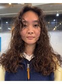 ロングパーマくるくるパーマ