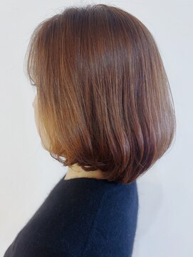 リコ(LIKO) 大人可愛いボブスタイル☆大人ヘア/デジタルパーマ/白髪ぼかし