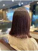 切りっぱなしボブ/ショコラブラウン