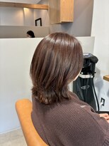 アヤジンビオス店(Ayajn bios) 30代・40代 ミディアム 落ち着きのあるピンクカラー