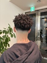 オルヴァ(Orva)&nbsp;スパイキーアフロ施術1ヶ月後[藤沢/メンズ/メンズパーマ]