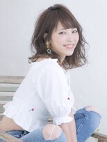ひし形ミディアムレイヤースタイル