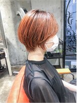 サロンドミルク 溝の口店(salon de MiLK) オレンジブラウンショート