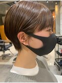 【KANA】compact short/natural brown
