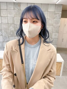 トゥコ(tuco) ヘアカラーブルーシルバーブルー水色ネイビーカラーダブルカラー