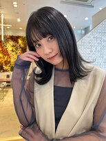 ミンクス 青山店(MINX) 大人気の暗髪外ハネヘア