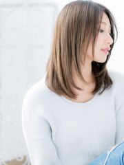 越谷/髪質改善/シルキーベージュ×うるツヤ髪レイヤーロングg