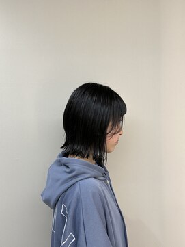 アース 上本町店(HAIR&MAKE EARTH) 20代30代大人可愛いアッシュベージュくびれボブ耳掛け透明感