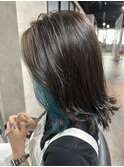 伸ばしかけ×インナーマーメイドグリーン
