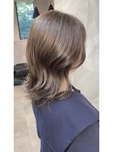 大人かわいいくびれヘアビタミンカラーメルティカラーマッシュ
