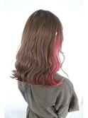 《オズ》インナーカラーピンクベージュ#髪質改善
