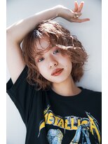 マイ ヘア デザイン 岡崎(MY hair design)&nbsp;前髪/マチルダボブ/ピンクベージュ/インナーグレージュ/岡崎