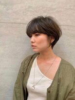 ヘアアンドアイラッシュ ココアンジェ くりえいと宗像店(Coco Ange)&nbsp;大人かわいい丸み前下がりショート