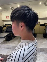 メンズカット バイ ソイクフ(メンズカット by SOY-KUFU) MEN'S HAIRクロスバングマッシュウルフ