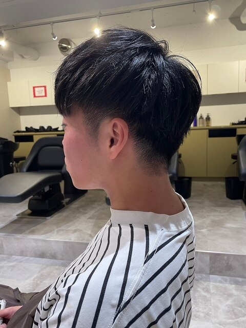 MEN'S HAIRクロスバングマッシュウルフ