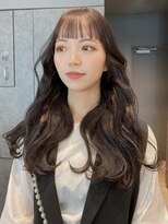 アルバム 銀座(ALBUM GINZA)&nbsp;グレーベージュニュアンスカラーレイヤーロング_ba487411