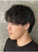 メンズマッシュ波巻きスパイラルパーマメンズパーマ