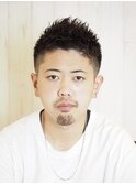 ツーブロソフトモヒカン刈り上げショートアップバング