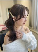 ☆バレッタアレンジ お顔まわりカット 小顔ヘア☆