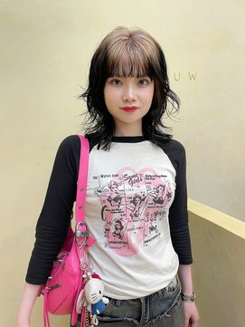 スニュウ(snuw) 【snuw mina】レイヤーカット/透明感カラー/伏見/デザインカラー