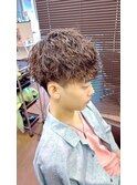 10代20代ナチュラルメンズパーマツイスパアッシュベージュ