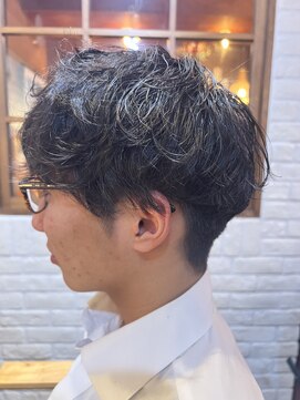 吉祥寺 はるへ メンズデザイン　波巻きパーマ　ツイストスパイラル