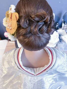 パズードコー(PSSD-CO.+5) カール　王道シニヨン　白無垢