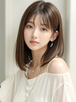 アース 上本町店(HAIR&MAKE EARTH)&nbsp;20代30代40代髪質改善カラーアッシュベージュ艶感ストレート