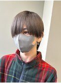 シースルーマッシュブリーチダブルカラーフェイスフレーミング