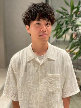 メンズサロン ブロック(Men's Salon bloc) ツイストスパイラルパーマ マッシュパーマ メンズカット 30代