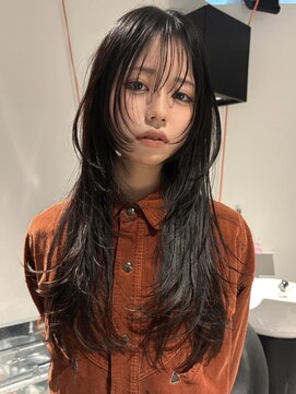 シティ(sity.) 天神　ブリーチカラー　顔まわりレイヤー　レイヤーカット