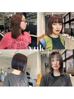 yuk【ユク】の写真/都内クオリティのカット◎一人一人の骨格や髪質に合わせたスタイルで、扱いやすく◎【本庄】