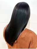髪質改善ストレート ロング ヘッドスパ 黒髪 ダメージレス