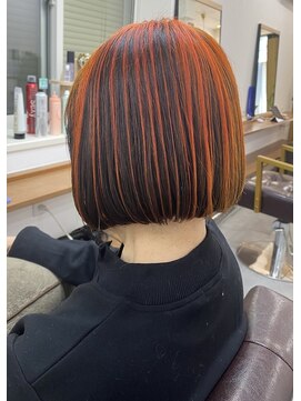 ランプ(Lamp) くびレイヤー グレーベージュ 白髪染め 白髪ぼかし 髪質改善