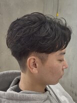 エデアンホンテン メンズサロン(EDEAN 本店 (旧:EDEAN 上通)) フェザーショートフェザーパーマセンターパート熊本メンズパーマ