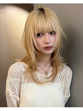 ハコ プラス(HACO+) 【Haco+】Nova_全頭ブリーチ_レイヤーカット